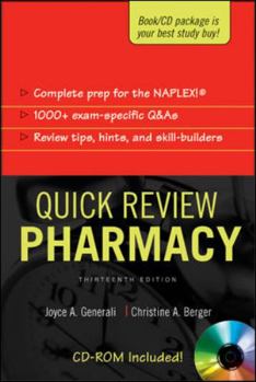 Paperback Quick Review: Pharmacy, Thirteenth Edition Book