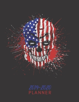 Skull Planner 2019-2020: Death & Skeleton Lover Skullcandy Themed Gift Idea for Men/Women Year Organizer Book with Monthly Weekly Daily Checklists Agenda + To Do Lists and Dated Calendar