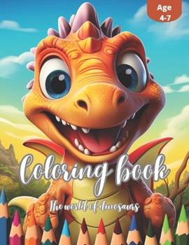 Paperback Coloring Book: The world of dinosaurs Book