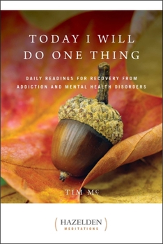Paperback Today I Will Do One Thing: Daily Readings for Awareness and Hope Book