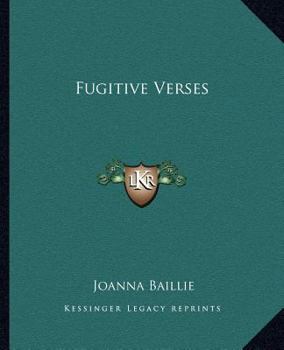 Paperback Fugitive Verses Book
