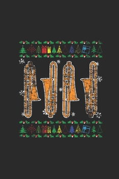 Paperback Christmas Trombone: Graph Paper Notebook (6" x 9" - 120 pages) Christmas Themed Notebook for Daily Journal, Diary, and Gift Book