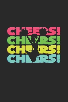 Paperback Cheers!: 6x9 Cheerleading - blank with numbers paper - notebook - notes Book