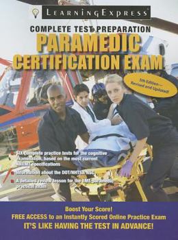 Paperback Paramedic Certification Exam Book