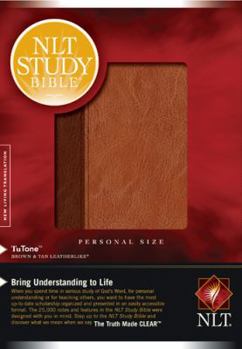 Imitation Leather Study Bible-NLT-Personal Size Book