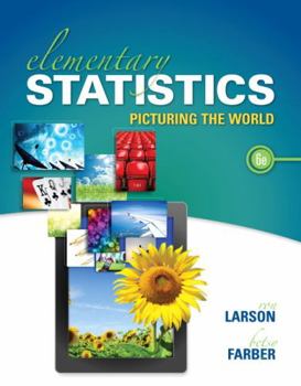 Hardcover Elementary Statistics: Picturing the World [With CDROM] Book