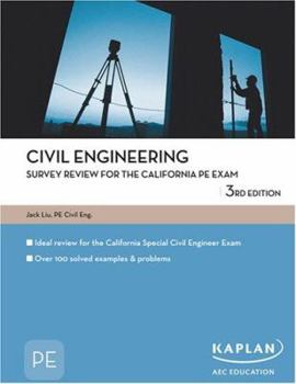 Paperback Civil Engineering: Survey Review for the California PE Exam Book