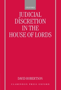 Hardcover Judicial Discretion in the House of Lords Book