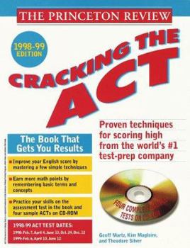 Paperback Cracking the ACT with Sample Tests on CD-ROM 1998-99 Edition [With CDROM] Book