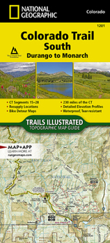 Map Colorado Trail South, Durango to Monarch Map Book