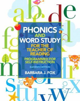 Paperback Phonics and Word Study for the Teacher of Reading: Programmed for Self-Instruction Book