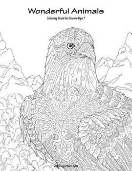 Paperback Wonderful Animals Coloring Book for Grown-Ups 1 Book