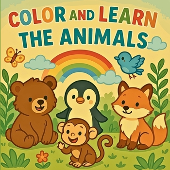 Paperback Color and Learn Animals Book