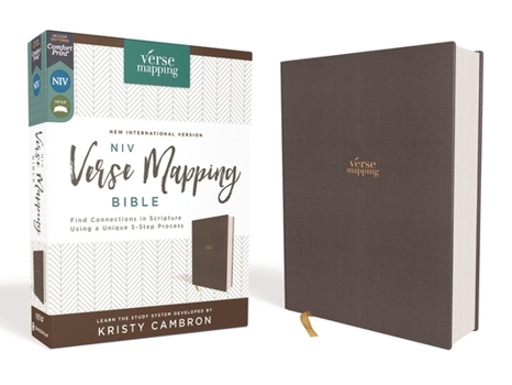 Hardcover Niv, Verse Mapping Bible, Cloth Over Board, Gray, Comfort Print: Find Connections in Scripture Using a Unique 5-Step Process Book