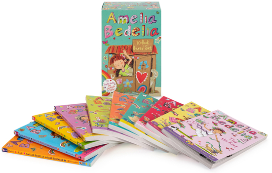 Paperback Amelia Bedelia Chapter Book 10-Book Box Set [With Bookmark] Book