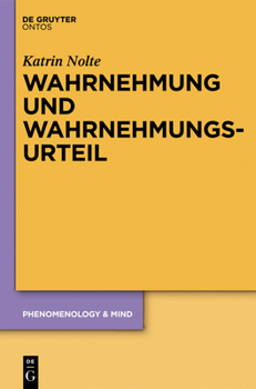 Hardcover Wahrnehmung und Wahrnehmungsurteil [German] Book