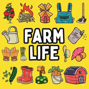 Paperback Farm Life Coloring Book: Bold and Easy Designs for Both Seniors and Kids Book