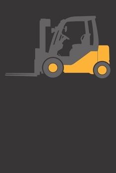 Paperback Notebook: Forklift Bulldozer Tractor Gift Operator Driver College Ruled 6x9 120 Pages Book