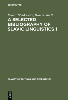 Hardcover A Selected Bibliography of Slavic Linguistics 1 [Undetermined] Book