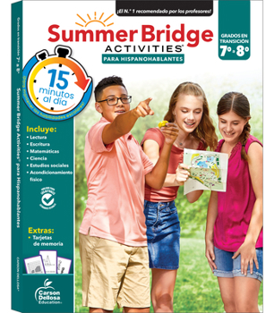 Paperback Summer Bridge Activities Spanish 7-8, Grades 7 - 8 Book
