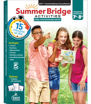 Paperback Summer Bridge Activities Spanish 7-8, Grades 7 - 8 [Spanish] Book