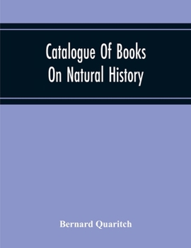 Paperback Catalogue Of Books On Natural History Book