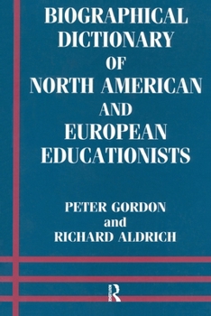 Paperback Biographical Dictionary of North American and European Educationists Book