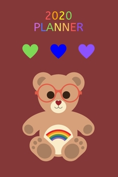 Paperback 2020 Planner: Lgbtq Bear Cover / 12 Month Weekly Planner Book