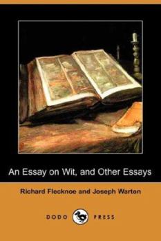 Paperback An Essay on Wit, and Other Essays (Dodo Press) Book