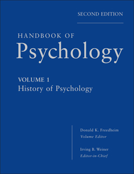 Hardcover Handbook of Psychology, History of Psychology Book