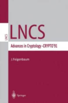 Paperback Advances in Cryptology -- Crypto '91: Proceedings Book