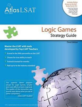 Paperback Atlas LSAT Logic Games Strategy Guide Book