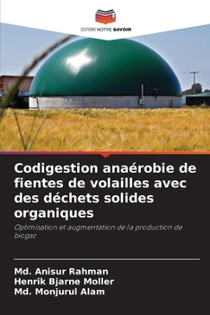 Paperback Codigestion anaérobie de fientes de volailles avec des déchets solides organiques [French] Book