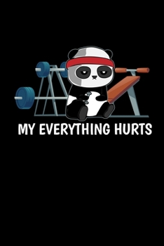 Notizbuch: Panda Fitness Training Sport Sarkasmus Geschenk 120 Seiten, 6X9 (Ca. A5), Liniert (German Edition)
