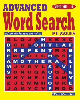 Paperback ADVANCED Word Search Puzzles. Vol. 4 Book