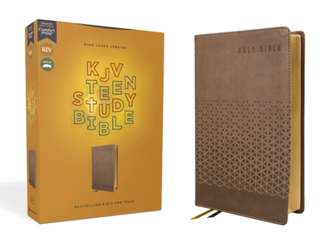 Imitation Leather Kjv, Teen Study Bible, Leathersoft, Brown, Comfort Print Book