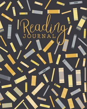 Reading Journal: Log, Track, Rate, Review Books Read Diary | Record Favourite Reads and Authors, List Books to Read - Yellow, Black, & Grey Polka Dots Pattern