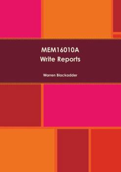 Paperback MEM16010A Write Reports Book