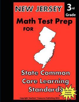 Paperback New Jersey 3rd Grade Math Test Prep for Common Core Learning Standards Book