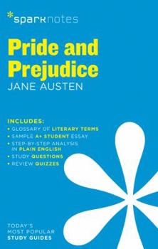 Paperback Pride and Prejudice Sparknotes Literature Guide: Volume 55 Book