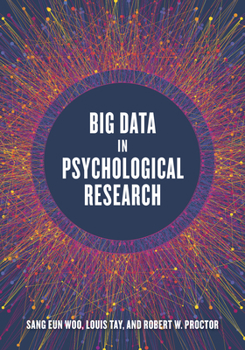 Hardcover Big Data in Psychological Research Book