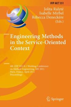Hardcover Engineering Methods in the Service-Oriented Context Book