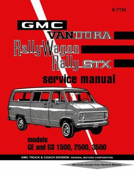 Perfect Paperback 1971 GMC Vandura Rally Wagon Service Manual By Detroit Iron Book