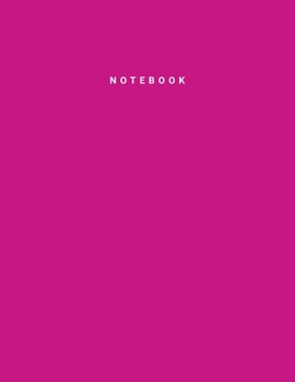 Paperback Notebook: MediumVioletRed Color - Writing Journal - College Ruled Notebook - Lined Notebook - Diary - Notepad - Large Compositio Book