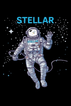 STELLAR LUMENS XLM ASTRONAUT TO THE MOON: Lined Journal, Diary, Notebook, 6x9 inches with 120 Pages