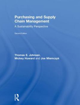 Hardcover Purchasing and Supply Chain Management: A Sustainability Perspective Book