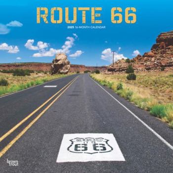 Calendar Route 66 2025 12 X 24 Inch Monthly Square Wall Calendar Plastic-Free Book