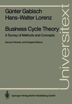 Paperback Business Cycle Theory: A Survey of Methods and Concepts Book
