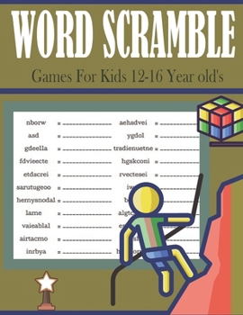 Paperback Word Scramble Games For Kids 12-16 Year old's: 2024 Word Scrambles Puzzle Book For Kids With Solution Book