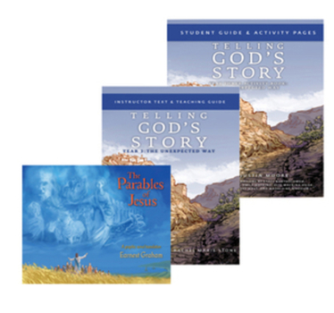 Paperback Telling God's Story Year 3 Bundle: Includes Instructor Text, Student Guide, and Parables Graphic Novel Book